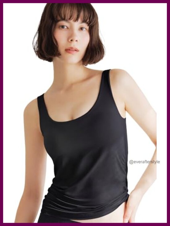 Other - Padded Bralette Tank Top Silky Quick-Dry Anti-Sagging Sleep Bra Wire-free